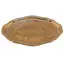 Platou vintage oval din alama cu margine reliefata, 25cm
