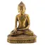Statueta vintage Buddha din alama, mudra Bhumisparsha - 19cm