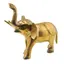 Statueta vintage elefant din alama cu trompa ridicata, 14cm