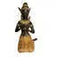 Statueta vintage Teppanom gardianul templului din bronz cu detalii aurii - 22cm