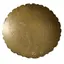 Tava decorativa vintage din alama gravata cu motive orientale , 30cm