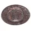 Tava rustica vintage metalica cu simboluri gravate, 30cm