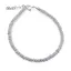 Bratara Opal albastru discuri fatetate cu Argint 925, 3-4mm