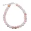 Bratara Opal roz sfere cu Argint 925, 6mm