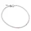 Bratara Opal sfere fatetate si Argint 925, 2mm