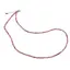 Colier Rodonit roz sfere fatetate cu Argint 925, 3mm