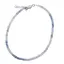 Bratara Acvamarin cuburi fatetate cu Argint 925, 2mm