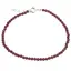 Bratara Granat Rhodolit sfere fatetate cu Argint 925, 3mm