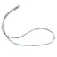 Colier Acvamarin cuburi fatetate cu Argint 925, 2mm