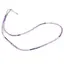Colier Lepidolit cuburi fatetate cu Argint 925, 2mm