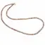 Colier Piatra Lunii maro discuri fatetate cu Argint 925, 4mm