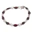 Bratara Inima Alintata - Ametrin 4mm, Granat 5-7mm si Rodocrozit 3mm