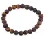 Bratara Mix Ochi de Tigru si Taur sfere mate 8mm, pe elastic, 19cm