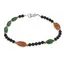 Bratara Stabilitate Solara - Turmalina neagra 4mm, Calcit orange 12mm si Jad 8-10mm