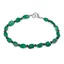 Bratara Tacerea Naturii - Onix verde 6-10mm si Obsidian fulg de nea 3mm
