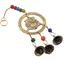Decoratiune clopotei de vant din alama cu Ganesha si elemente din sticla, 28cm