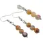Set Cercei si Pandantiv Agat crazy lace sfere, 6mm