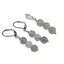 Set Cercei si Pandantiv Cuart gri sfere, 6mm