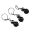 Set Cercei si Pandantiv Hematit si Onix negru mat sfere, 6-8mm