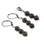 Set Cercei si Pandantiv Ochi de tigru sfere, 6mm