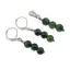 Set Cercei si Pandantiv Ochi de tigru verde sfere, 6mm