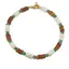 Bratara Granat Hessonit si Opal discuri 4-5mm, Onix verde sfere 3mm