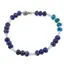 Bratara Lapis lazuli si Apatit discuri fatetate 6mm si Acvamarin sfere fatetate 2mm