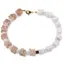 Bratara Rodocrozit si Opal alb patratele 5-7mm, Ametist si Piatra Lunii sfere 3-4mm si Hematit auriu cub 3mm