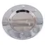Farfurie metalica decorativa vintage cu decupaje in forma de luna, 13cm