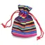 Saculet material textil multicolor 9x7cm