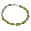 Bratara Peridot si Piatra Lunii gri patratele 4mm si Labradorit discuri fatetate 3mm