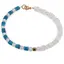 Bratara Piatra Lunii patratele 5mm, Apatit discuri 4-5mm, Acvamarin sfere 5mm si Hematit auriu cub 4mm