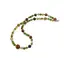 Colier Agat maro 8-12mm, Agat verde cu galben 6mm si elemente aurii
