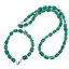 Set colier si bratara Onix verde fatetat 8-9mm si discuri fatetate 3mm