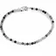 Bratara Cuart turmalinat sfere fatetate, 3mm