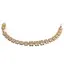 Bratara Cupru placat cu aur galben 18k, model floral si zirconii incrustate