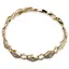 Bratara Cupru placat cu aur galben 18k, rombica cu zirconii