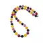 Colier Agat galben si roz sfere mate 8mm, Onix sfere mate 8mm si Hematit cuburi 2mm