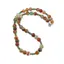 Colier Agat verde cu galben 8mm si Jad discuri fatetate 4mm