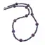 Colier Ametist 8mm, Hematit electroplacat discuri fatetate 4mm si elemente argintii