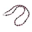Colier Granat picatura neuniforma 6-9mm si discuri 2mm