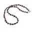 Colier Granat triunghi 6-8mm si discuri fatetate 2mm