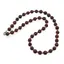 Colier Obsidian mahon sfera fatetat 8mm si Piatra lunii piersica discuri fatetate 4mm