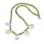 Colier Peridot discuri fatetate 4mm si Citrin briolete 16-17mm