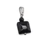 Pandantiv Onix patrat 10mm si sfera 4mm
