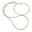Set bratara si colier Crisopraz sfere fatetate, 3mm
