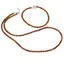 Set bratara si colier Granat Hessonit degrade sfere fatetate, 4mm