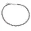 Bratara Cuart fumuriu sfere fatetate, 3mm