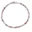 Bratara Cuart rutilat rosu sfere fatetate, 3mm