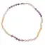 Colier Ametist, Prehnit, Citrin si Cuart roz sfere 8mm cu noduri